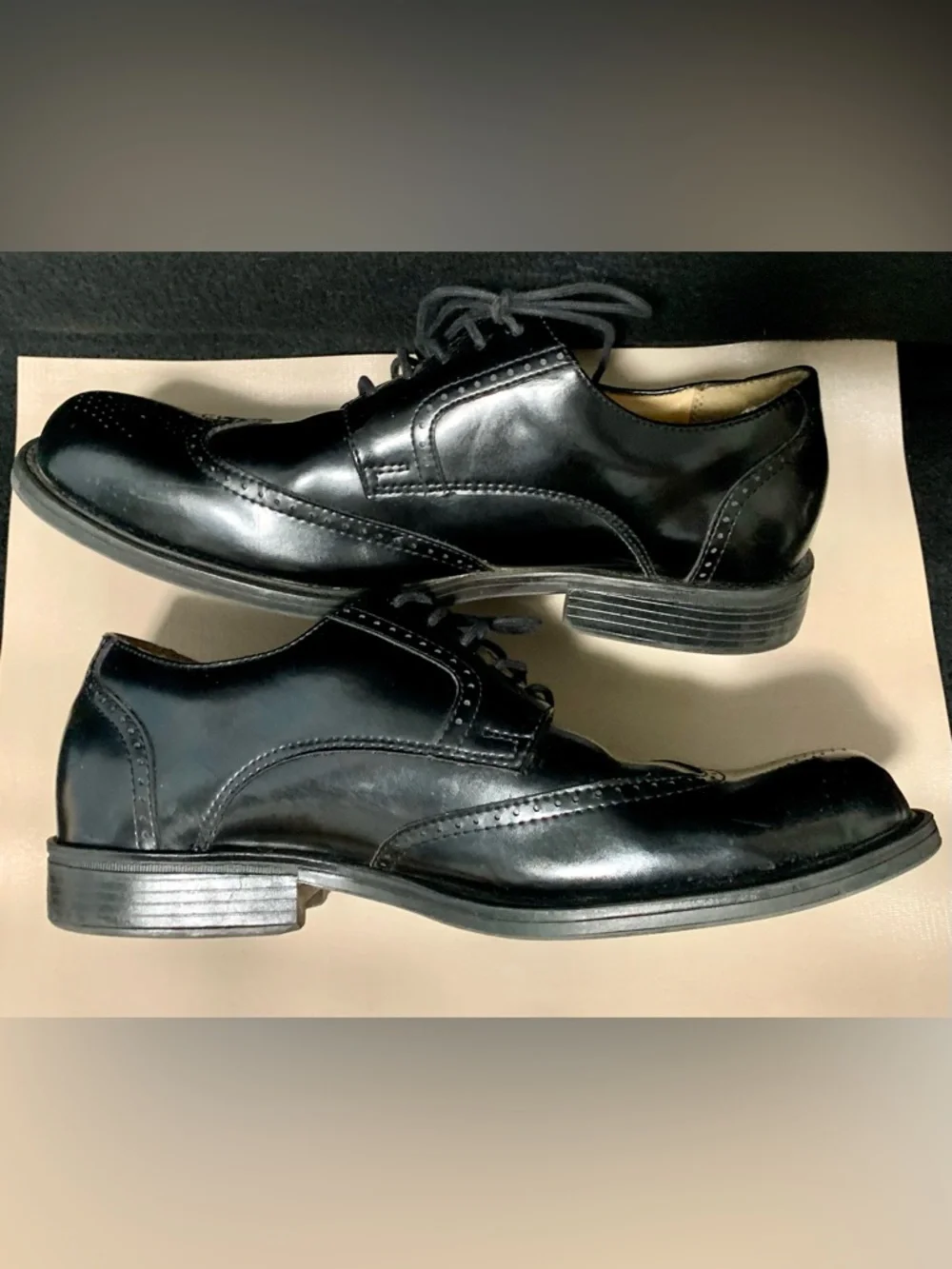 Croft & Barrow Bowman Black Wingtip Dress Shoes – Men’s 11.5 Wide